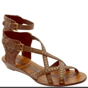 Sam Edelman DELIA Leather Studded Gladiator Sandals